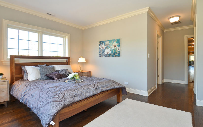 Master Bedroom for Fairview Station Condos in Park Ridge Il